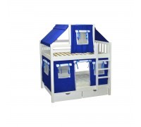 Кровать детская игровая двухъярусная Скворушка-1