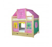 Кровать детская игровая двухъярусная Скворушка-4