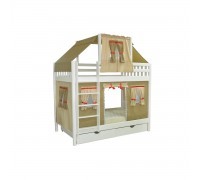 Кровать детская игровая двухъярусная Скворушка-5