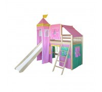 Розовая Кровать чердак Рыцарь - 2