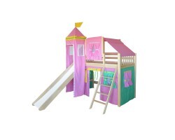 Розовая Кровать чердак Рыцарь - 2