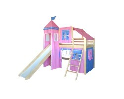 Детская кровать чердак для девочки Рыцарь-3