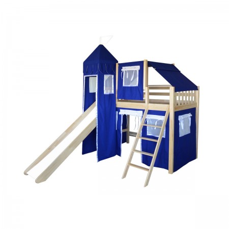 Кровать чердак с игровой зоной для мальчика Рыцарь-5, МЕБЕЛЬ ХОЛДИНГ