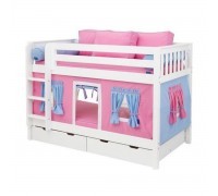 Кровать детская игровая двухъярусная Мальвина