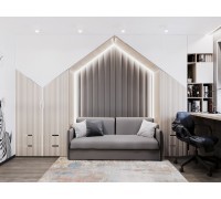 Шкаф домиком с фрезерованными фасадами