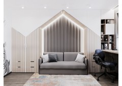 Шкаф домиком с фрезерованными фасадами