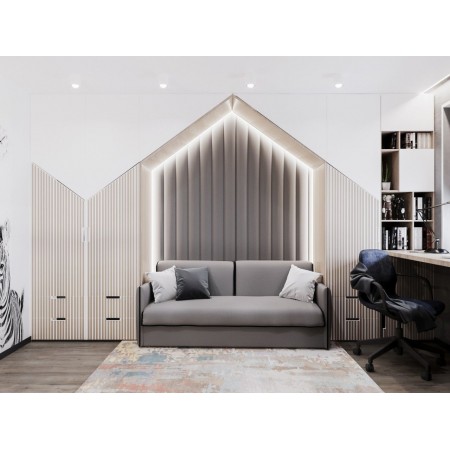 Шкаф домиком с фрезерованными фасадами