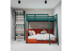 Кровать чердак, мягкая кровать и спорткомплекс