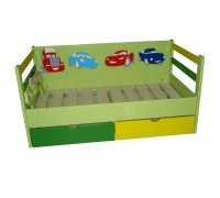 Детская кровать с машинками
