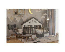 Кровать - домик низкий Сказка