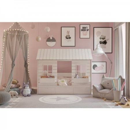 Кровать - домик низкий Теремок, Bambini Letto