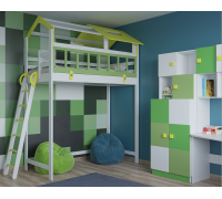 Кровать чердак домиком