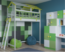 Кровать чердак домиком