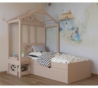 Кровать домик низкая