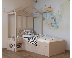 Кровать домик низкая