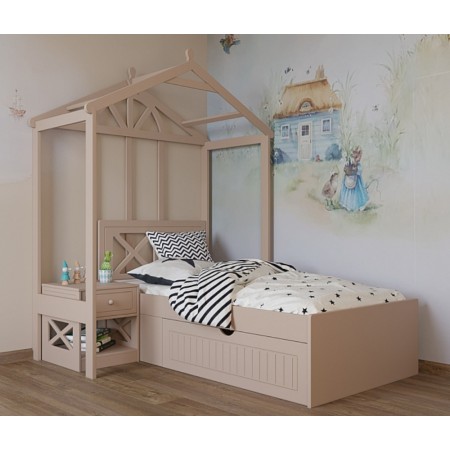 Кровать домик низкая, Bambini Letto