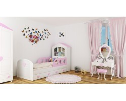 Детская кровать домик Сердечко