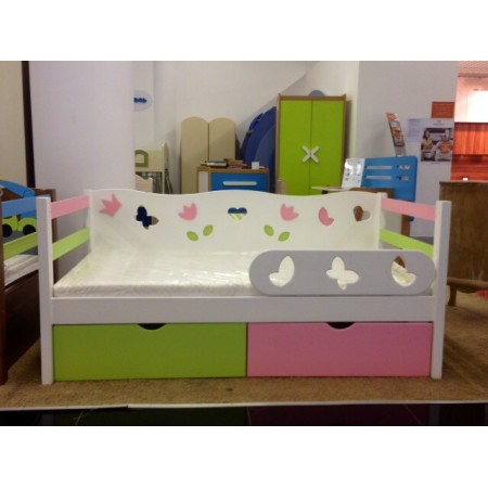 Кровать для девочки с бабочками, Bambini Letto