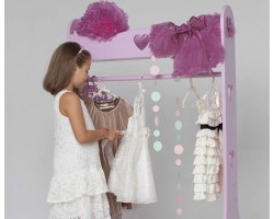 Детский напольный гардероб Сердечки