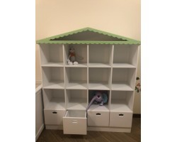 Детский стеллаж домик для игрушек