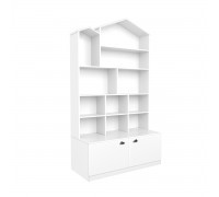 Детский стеллаж Домик белый