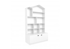 Детский стеллаж Домик белый