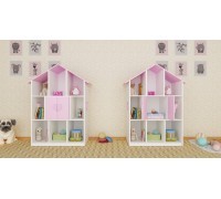 Детский стеллаж домик Сердечко