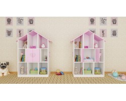 Детский стеллаж домик Сердечко
