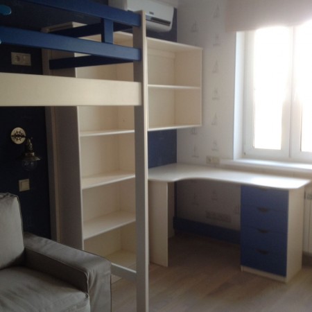 Стол письменный угловой с тумбой, Bambini Letto