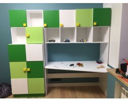 Стол стеллаж угловой