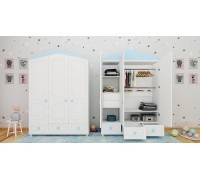Детский шкаф трехстворчатый Звёзды