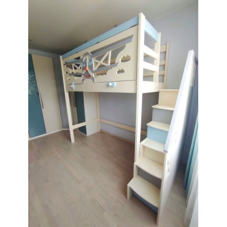 Кровать чердак Самолет, Bambini Letto