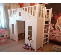 Кровать чердак домик 