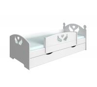 Детская кровать Крылья с сердцем