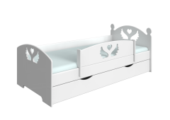 Детская кровать Крылья с сердцем