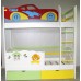 Детская двухъярусная кровать Тачка со львёнком, Bambini Letto
