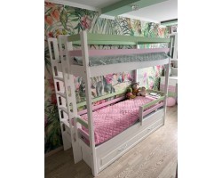 Двухъярусная кровать из сосны