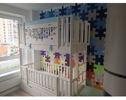 Двухъярусная кровать Самолет