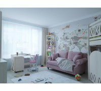 Детский стеллаж со столом