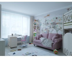 Детский стеллаж со столом