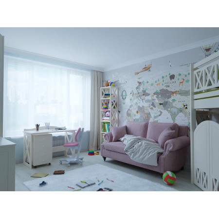 Детский стеллаж со столом, Bambini Letto