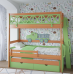 Двухъярусная кровать с выкатным спальным местом, Bambini Letto