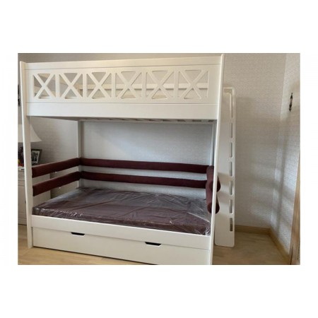 Кровать с диваном внизу