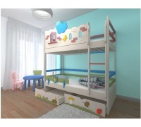 Кровать двухъярусная Замок