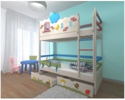 Кровать двухъярусная Замок