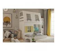 Кровать - домик Город снов двухъярусный