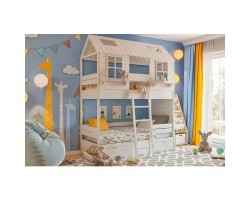 Кровать - домик высокий Теремок