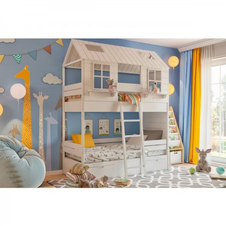 Кровать - домик высокий Теремок, Bambini Letto