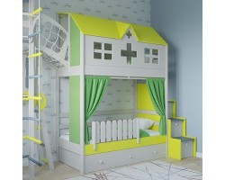 Двухъярусная кровать дом
