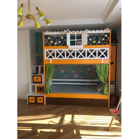 Двухъярусная кровать прованс с открываемой панелью, Bambini Letto